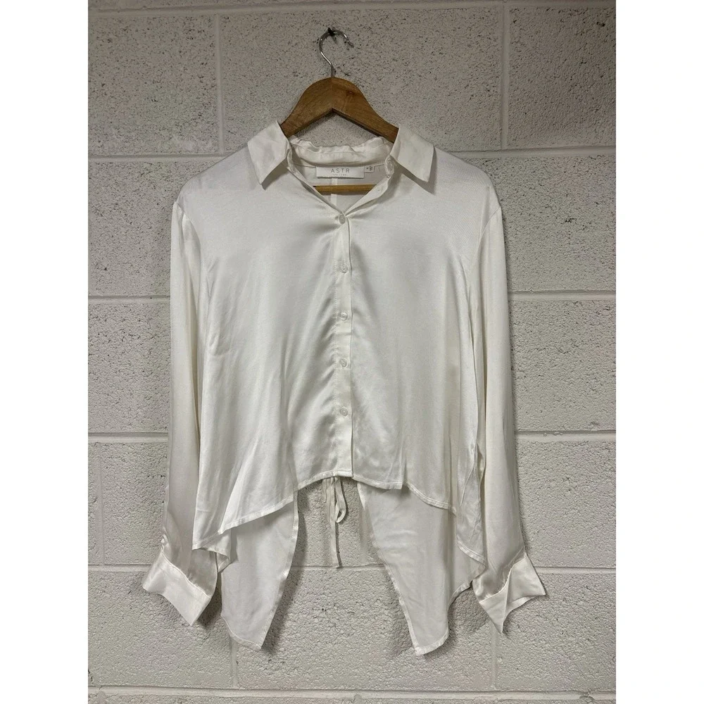 NWT ASTR The Label White Blank Paige  Boutique Women's Size Small Retail $88